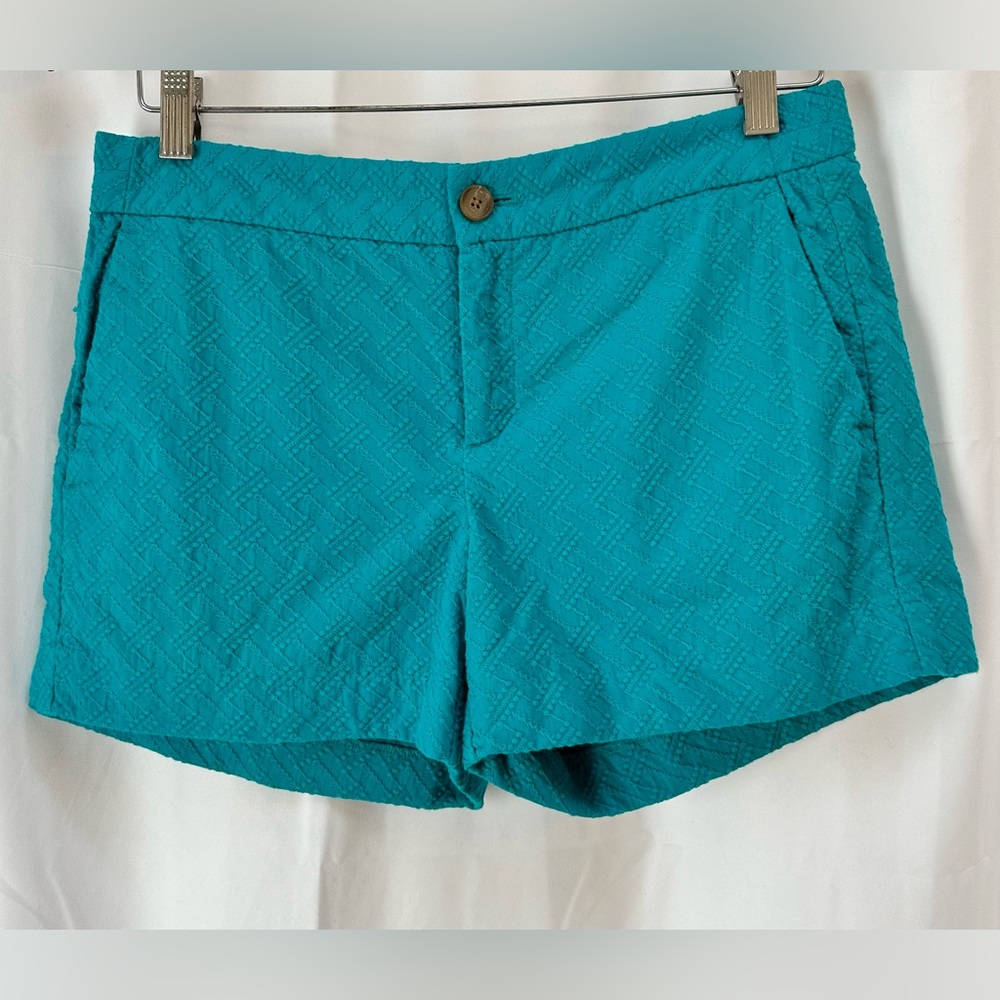Banana Republic Deep Peacock Blue/Teal Hampton Fit 3.5” Shorts